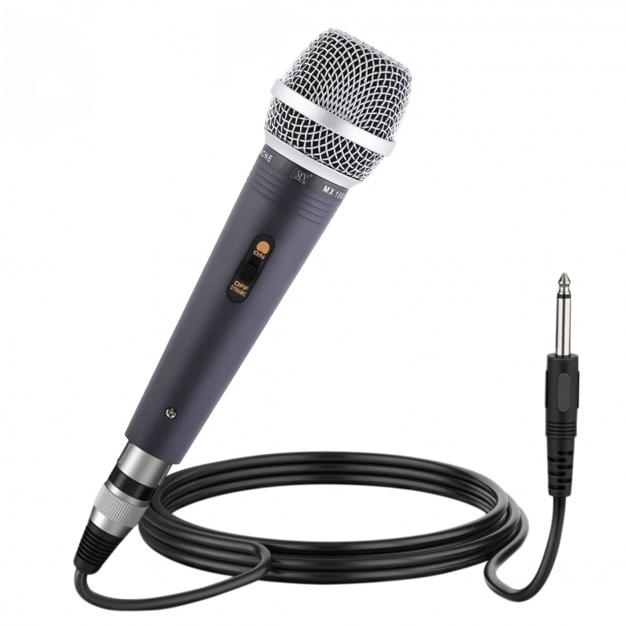 Ahuja Unidirectional Dynamic Microphone (AUD-100XLR) - Versatile and High-Quality Sound