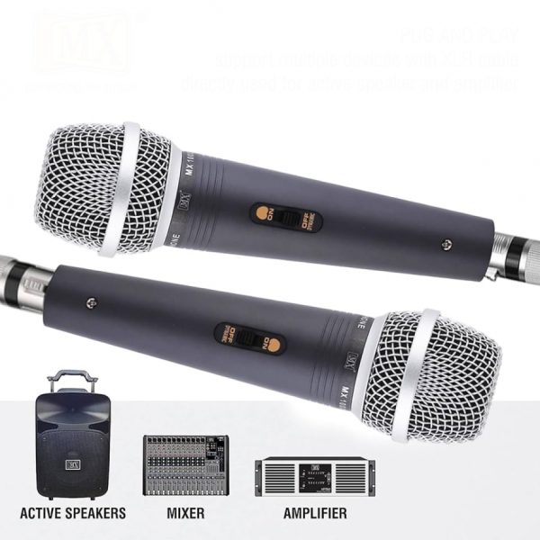 Ahuja Unidirectional Dynamic Microphone (AUD-100XLR) - Versatile and High-Quality Sound