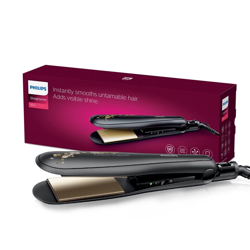 Philips Hair Straightener (BHS736/00) – Advanced Keratin Ceramic Plates for Smooth Hair