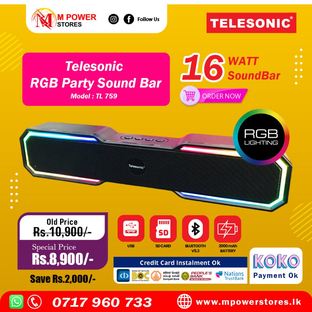 Telesonic RGB Party Sound Bar (TL 759)