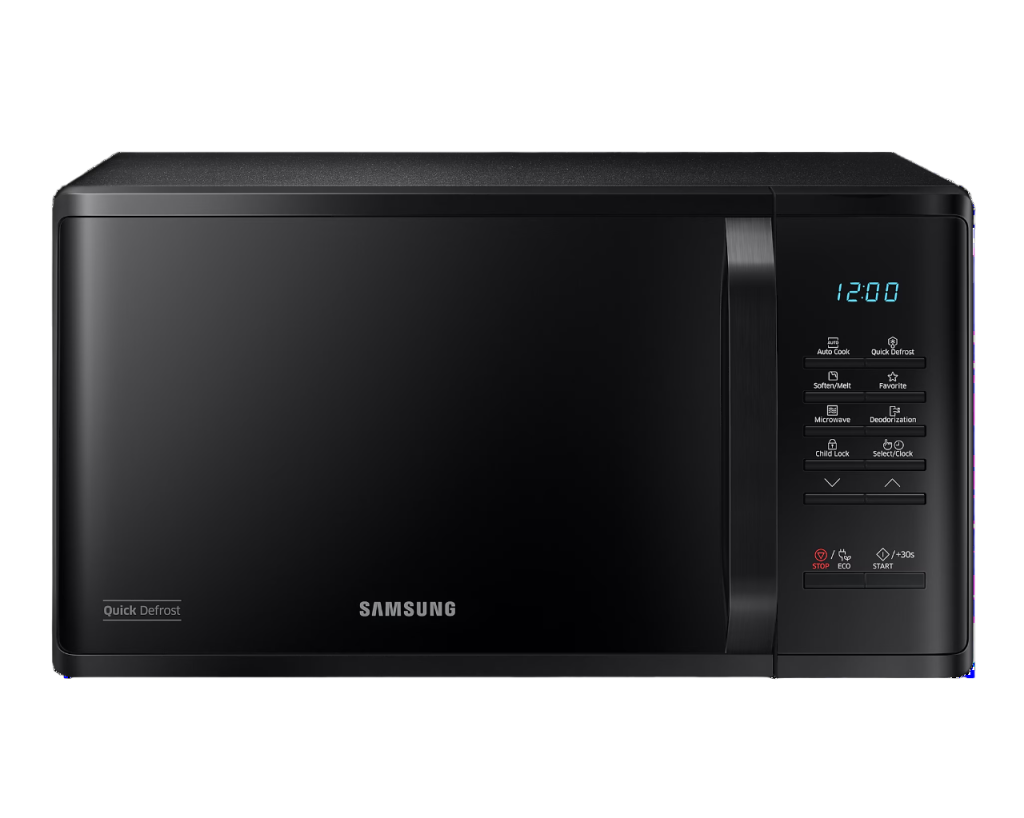 Samsung Solo Microwave Oven, Auto Cook 23L - Black (MS23K3513AK)