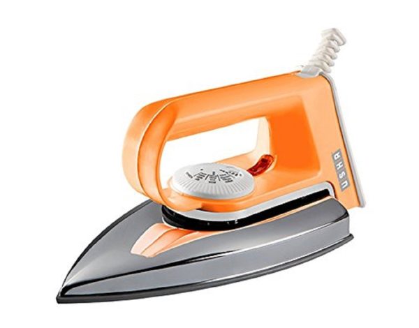 Usha 1000 W Dry Iron EI 2102 with non-stick soleplate and ergonomic design